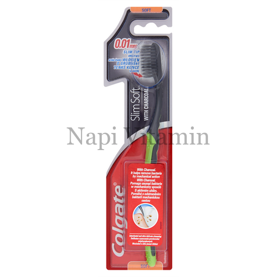 Colgate fogkefe Slim Soft Charcoal 1x