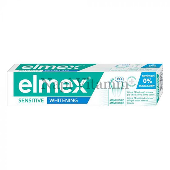 Elmex Sensitive Whitening fogkrém 75ml - DOBOZ NÉLKÜL