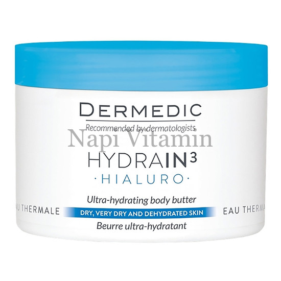 Dermedic Hydrain Ultra-hidratáló testvaj hialuronsavval 225ml