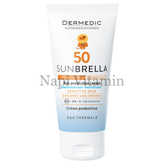Dermedic Sunbrella Baby napfényvédő arckrém gyermekeknek és babáknak SPF50 50ml