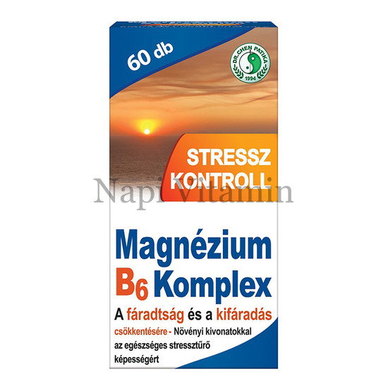 Dr. Chen Magnézium B6 Komplex Stressz Kontroll tabletta 60x