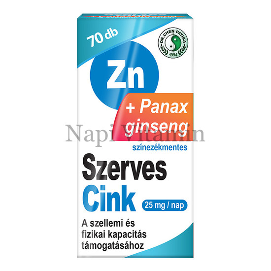 Dr. Chen Szerves Cink Ginseng kapszula 70x