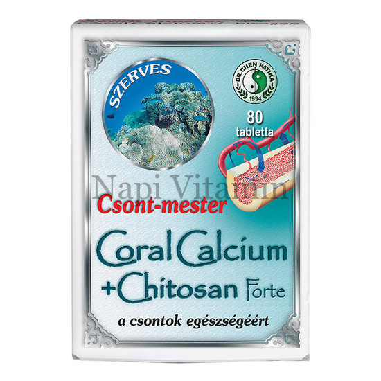Dr. Chen Csont-Mester Coral Calcium Forte tabletta 80x