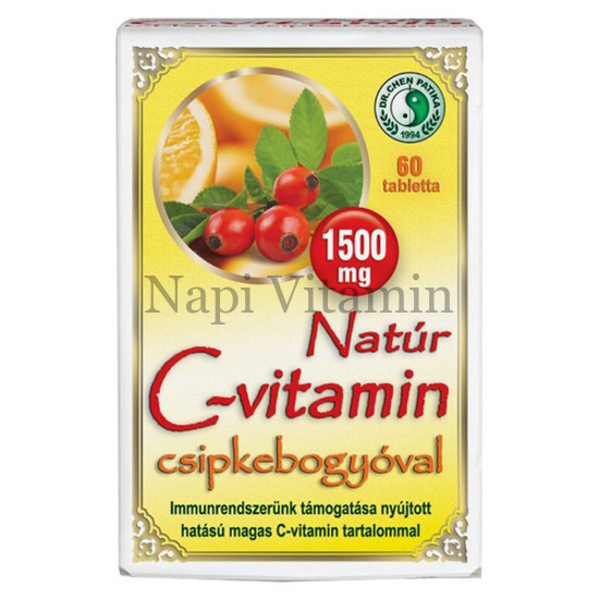 Dr. Chen Natúr C-vitamin 1500 mg filmtabletta csipkebogyóval 60x