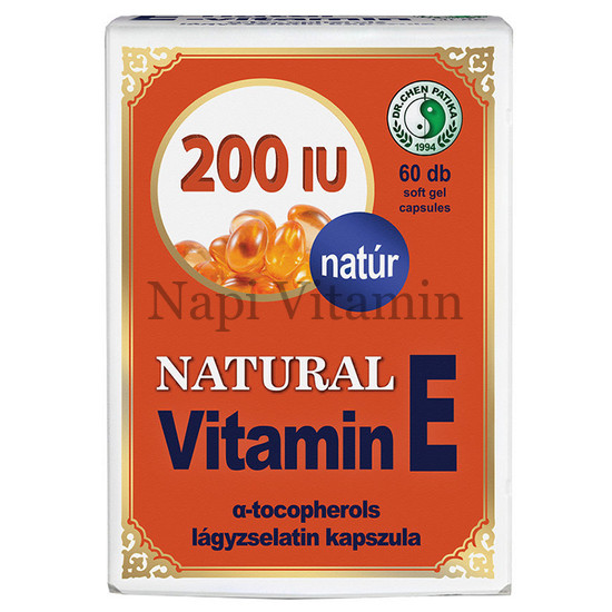 Dr. Chen Natúr E-vitamin 200mg lágykapszula 60x