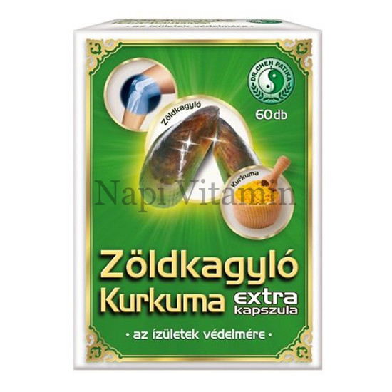 Dr. Chen Zöldkagyló Kurkuma Extra kapszula 60x Dr. Chen Zöldkagyló Kurkuma Extra kapszula 60x