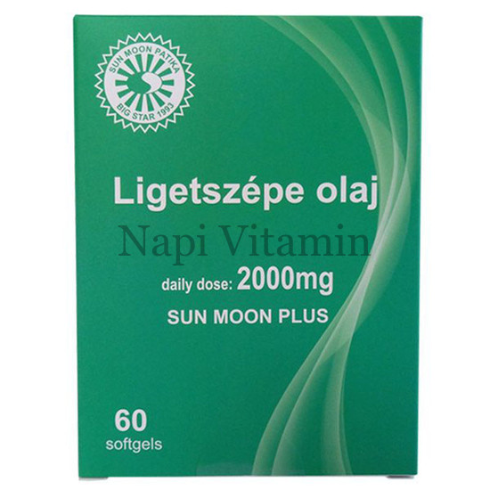 Sun Moon Plus Ligetszépe olaj 2000 mg lágyzselatin kapszula 60x