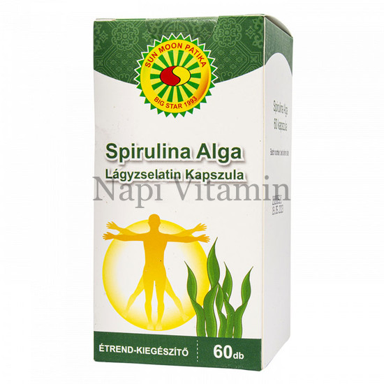 Sun Moon Spirulina Alga kapszula 60x