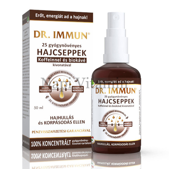 Dr. Immun 25 gyógynövényes Koffein hajcsepp 50ml
