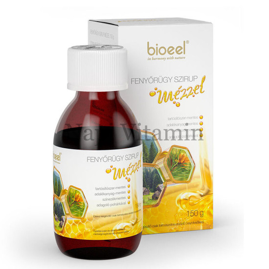 Bioeel Fenyőrügy szirup mézzel 150g
