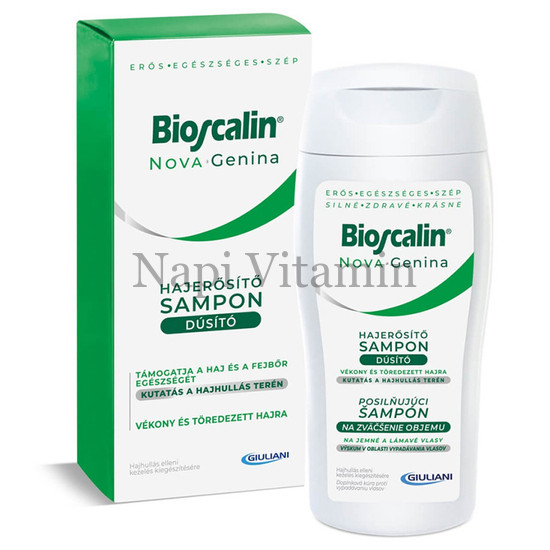 Bioscalin Nova Genina Hajerősítő dúsító sampon 200ml