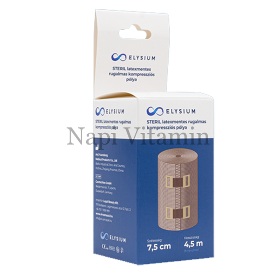 Elysium steril latexmentes rugalmas pólya 7,5cmx4,5m 1x