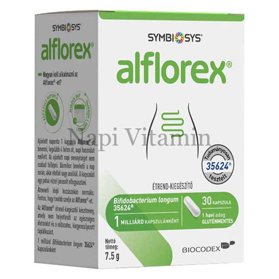 Alflorex Élőflórát tartalmazó kapszula 30x