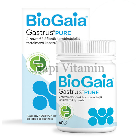 BioGaia Gastrus Pure Lactobacillus reuteri kapszula 60x BioGaia Gastrus Pure Lactobacillus reuteri kapszula 60x