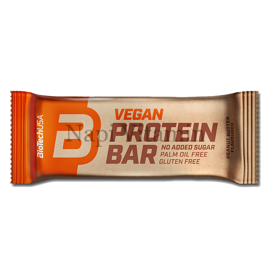 BioTech Vegan Protein Bar mogyoróvaj szelet 50g