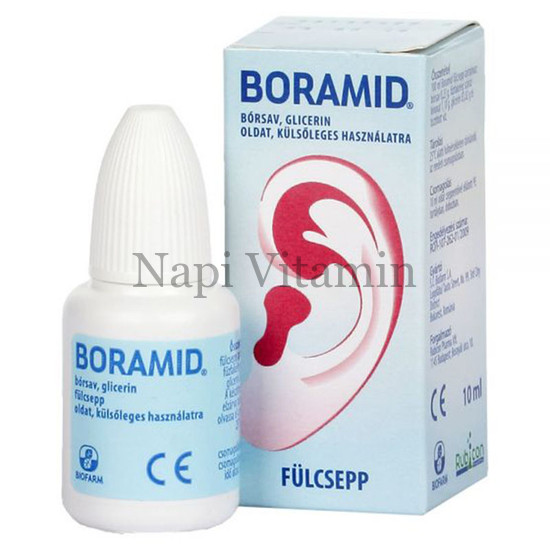 Boramid fülcsepp 10ml