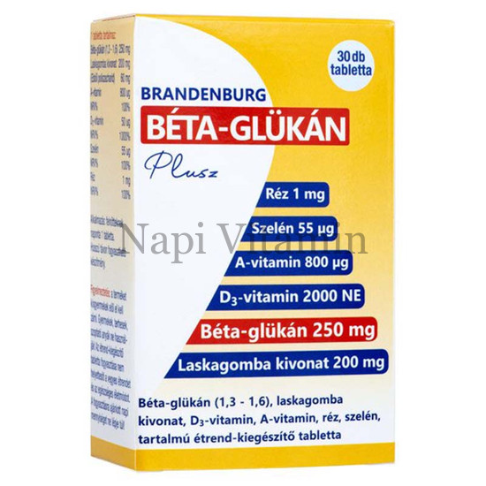 Brandenburg B-glükán Plusz tabletta 30x