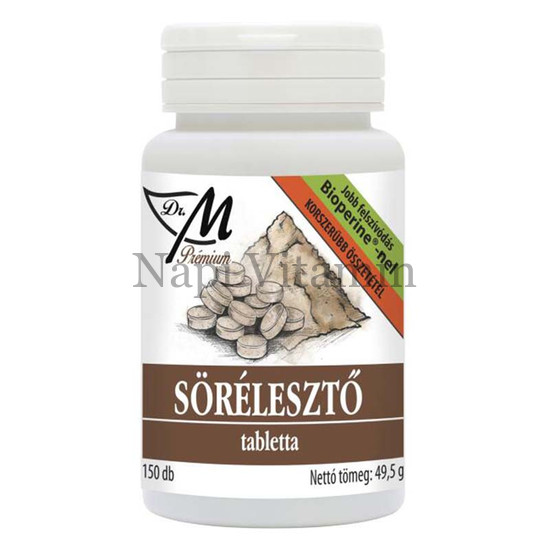 Dr.M Prémium Sörélesztő Bioperin tabletta 150x