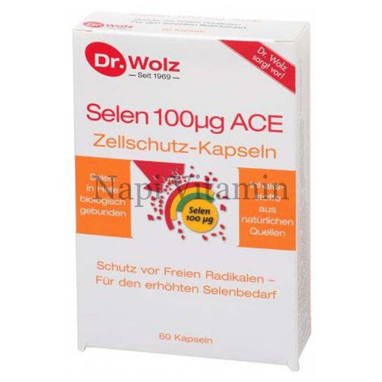 Dr. Wolz Szelén 100 + ACE Sejtvédő kapszula 60x