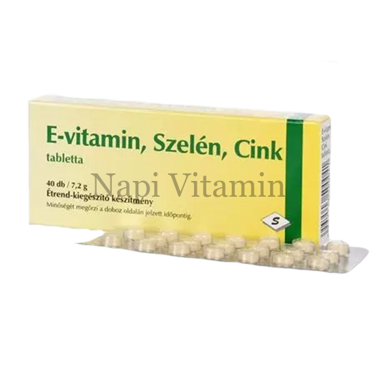 E vitamin Szelén Cink tabletta 40x