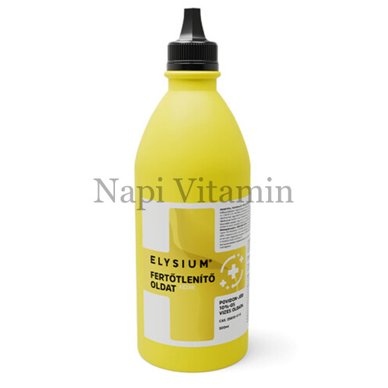 Elysium povidon jód 10%-os fertőtlenítő oldat cseppentős 500ml