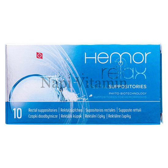 Hemorrelax Végbélkúp 10x