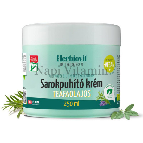 Herbiovit Sarokpuhító krém teafaolajos 250ml