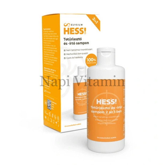 HESS! Tetűriasztó és -irtó sampon 200ml