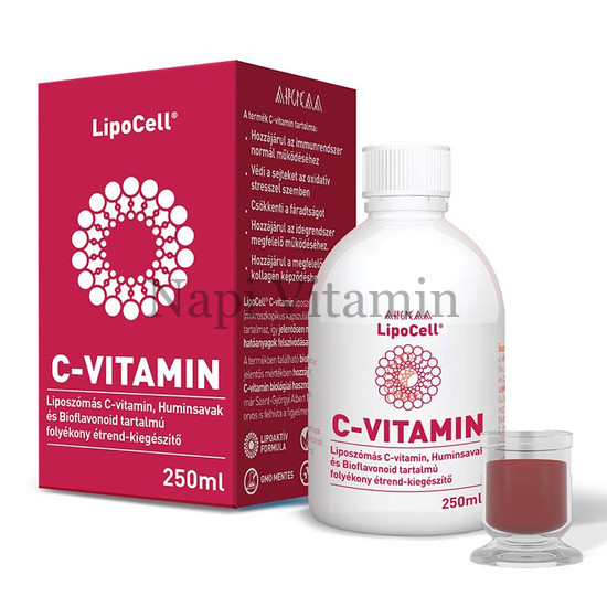 LipoCell liposzómás C-vitamin meggyes ízben 250ml