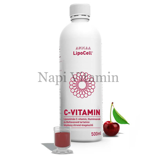 LipoCell liposzómás C-vitamin meggyes ízben 500ml