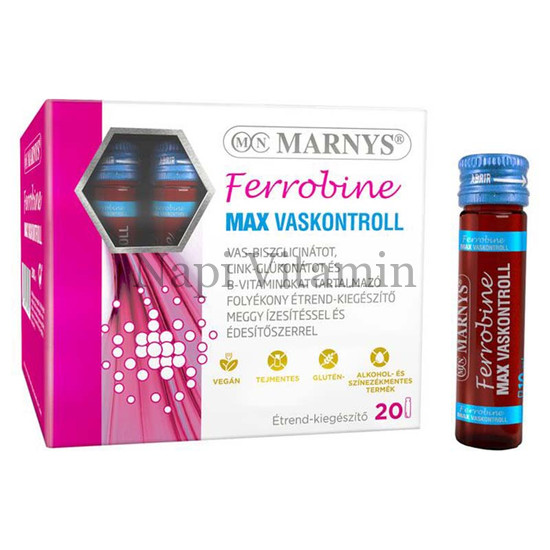 Marnys FerroBine Max ivóampulla meggy ízű 20x