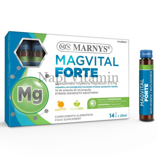 Marnys MagVital Forte liposzómális folyékony magnézium 375mg 14x Marnys MagVital Forte liposzómális folyékony magnézium 375mg 14x
