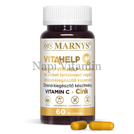 Marnys VitaHelp C-vitamin + Cink lágykapszula 60x Marnys VitaHelp C-vitamin + Cink lágykapszula 60x