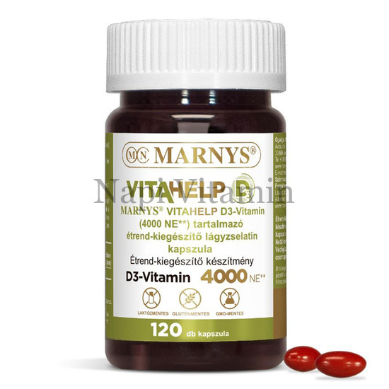Marnys VitaHelp D3-vitamin 4000NE lágykapszula 120x
