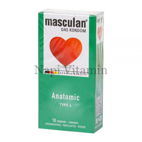 Masculan 4 - Anatómiailag formált óvszer 10x