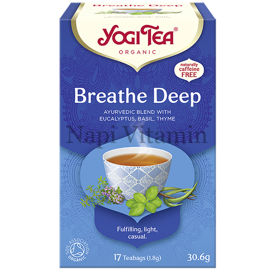 YogiTea Mély lélegzet bio tea 17x