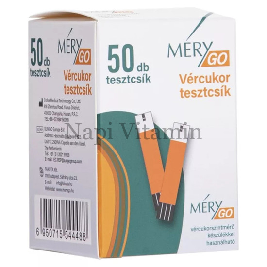 Mérygo tesztcsík 50x