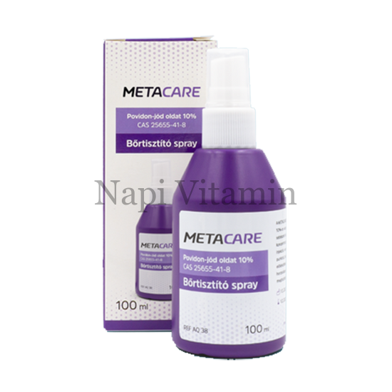 Metacare povidon-jód 10% bőrtisztító spray 100ml