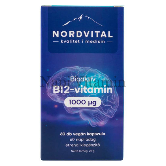 Nordvital B12 vegán kapszula 60x