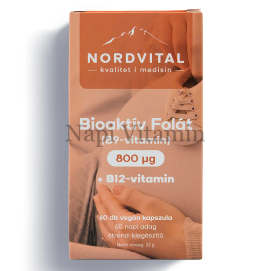 Nordvital Bioaktív Folát kapszula 60x