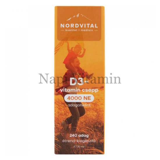 Nordvital D3 vitamin csepp 30ml