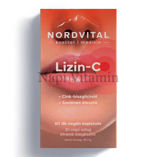 Nordvital Lizin-C szelén cink vegán kapszula