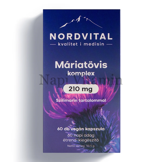Nordvital Máriatövis komplex vegán kapszula 60x
