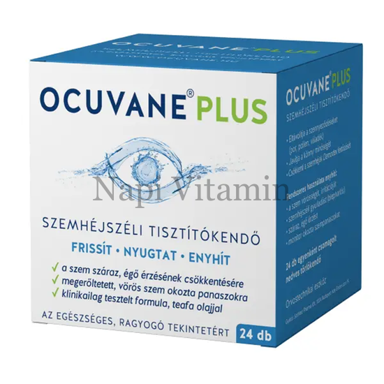 Ocuvane plus szemhéjszéli tisztítókendő 24x