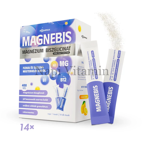 Pharmax Magnebis Magnézium-biszglicinát 14x