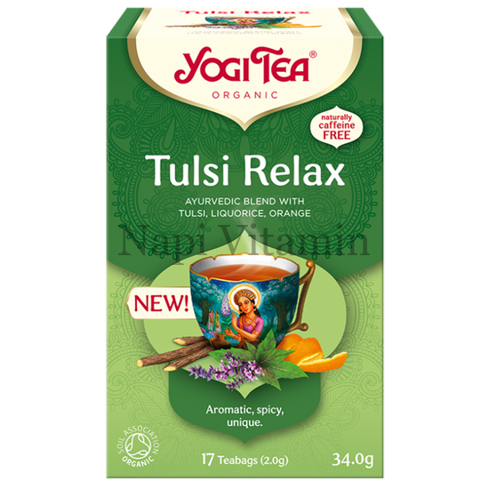 YogiTea Pihentető Tulsi bio tea 17x