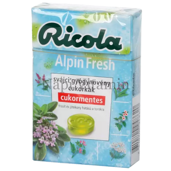 Ricola Alpin Fresh cukormentes cukorka 40g