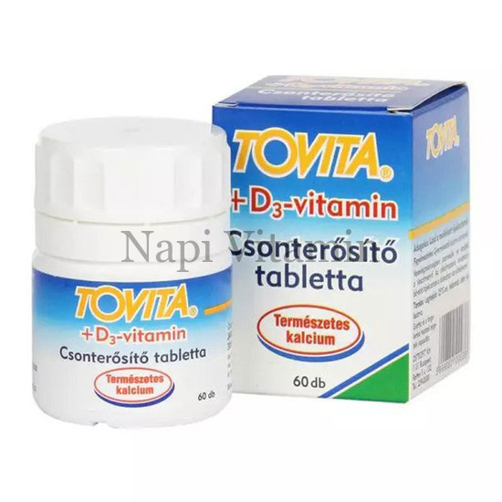 Tovita +D3 vitamin csonterősítő tabletta 60x