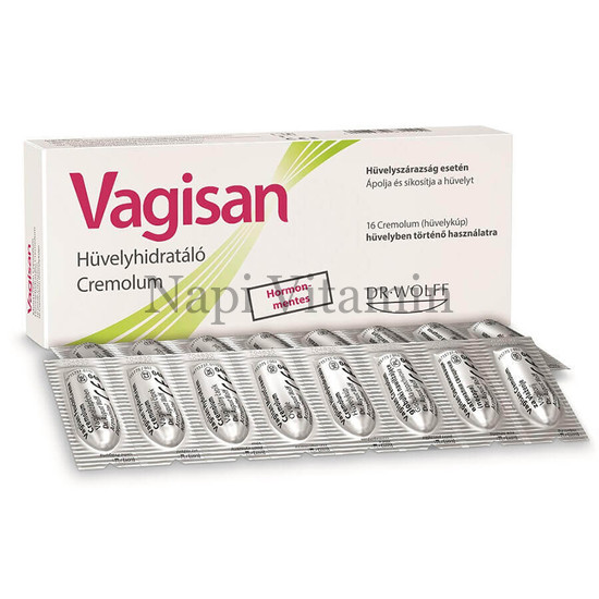 Vagisan hidratáló hüvelykúp 16x
