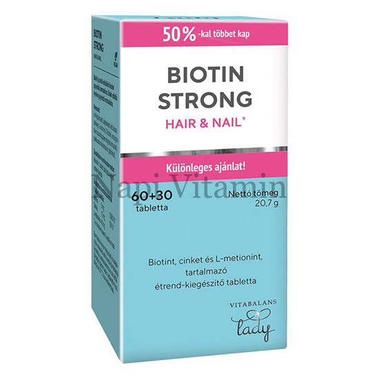Biotin Strong Haj és köröm tabletta 90x